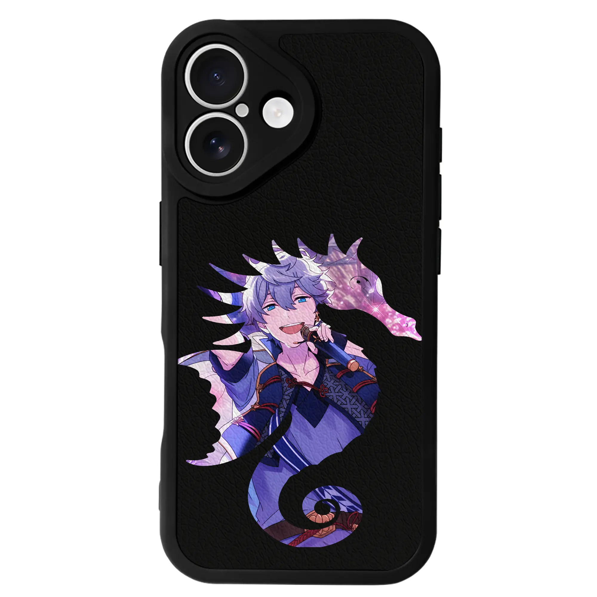 あんさん ぶる グッズ Knights 瀬名泉 - IPhone 16シリーズ対応 ・ シリコンスマホケース ・ レザー調 ・ 高精度フィット ・ 耐衝撃 ・ ワイヤレス充電対応 ・ 精密カット